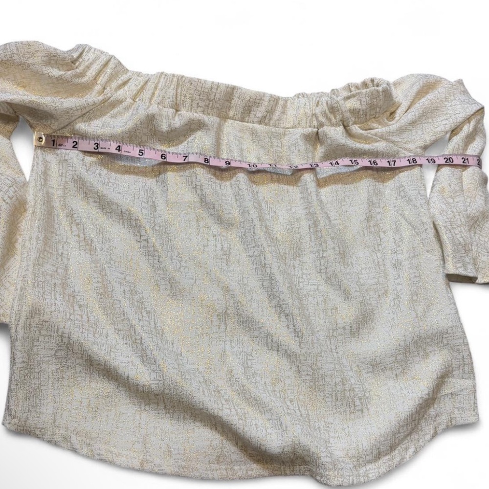 ‎Metallic Off Shoulder Top - Picture 16 of 16